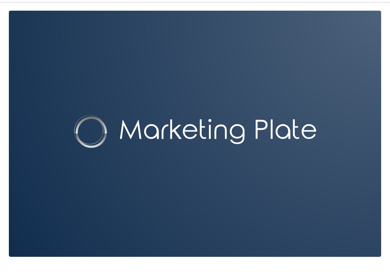Marketing Plate Logo